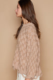 Everly Checkered Sweater - Beige