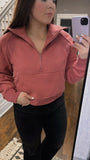 Bradley Half Zip - Berry