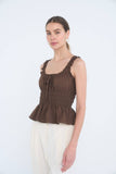 Thea Ruffled Front Tank