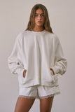 Sloane Oversized Pocket Crewneck