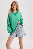 Ivy Striped Crew- Green