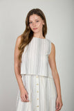 Mae Stripe Side Button Tank
