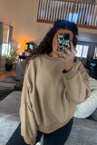 Ellia Sweatshirt: Caramel