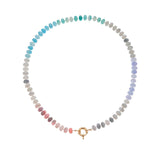 Natural Stone Necklace - pink lemonade