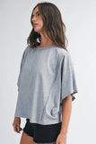 Zara Top: Gray