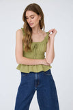 Thea Ruffled Front Tank