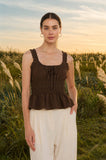 Thea Ruffled Front Tank