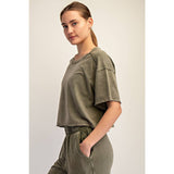Aria Tee- Olive