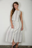 Mae Stripe Side Button Tank
