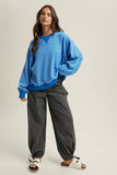 Ivy Striped Crew- Blue