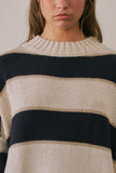 Eliza Contrast Striped Sweater