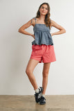 Daisy Denim Tie Top