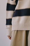 Eliza Contrast Striped Sweater