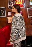 Zebra Mock Neck