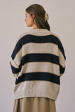 Eliza Contrast Striped Sweater