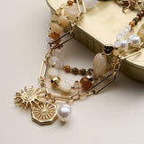Layered Necklace - Rainbow