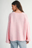 Mae V-Neck Sweater -  Red