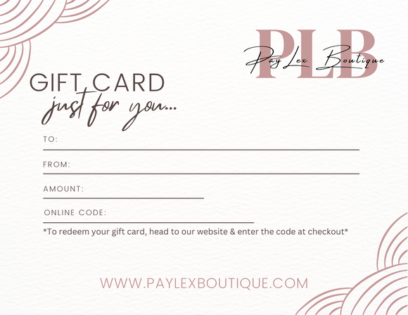 PayLex Boutique Gift Card