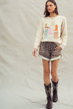 Kinsley Leopard Cuffed Shorts