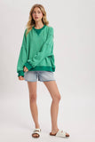 Ivy Striped Crew- Green