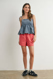 Daisy Denim Tie Top