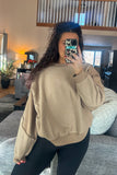 Ellia Sweatshirt: Caramel