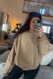 Ellia Sweatshirt: Caramel