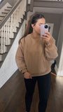 Ellia Sweatshirt: Caramel