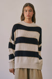 Eliza Contrast Striped Sweater