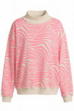 Zebra Mock Neck