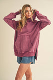 Deb Washed Hoodie - Berry