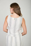 Mae Stripe Side Button Tank