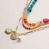 Layered Necklace - Rainbow