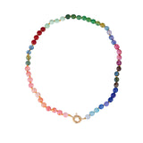 Natural Stone Necklace - teal