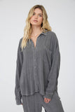 Noah Crinkle Button Down