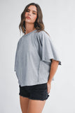 Zara Top: Gray