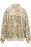 Zebra Mock Neck
