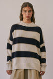 Eliza Contrast Striped Sweater