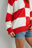 Freya Checkered Mock Neck Sweater